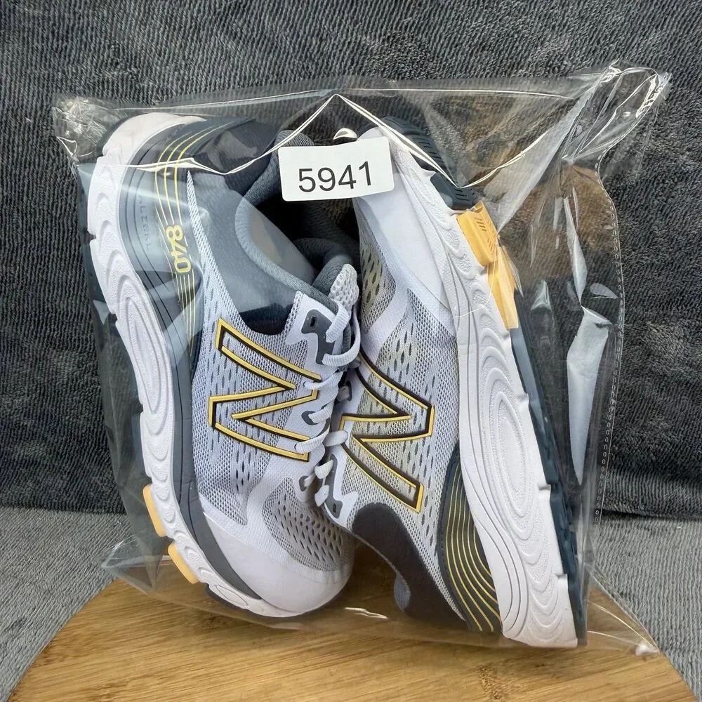 New Balance 840 v5 Shoes Womens Size 10 White Running Training Sneakers W840LA5